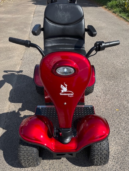Grasshopper GH25 single seat golf Buggy in metallic red